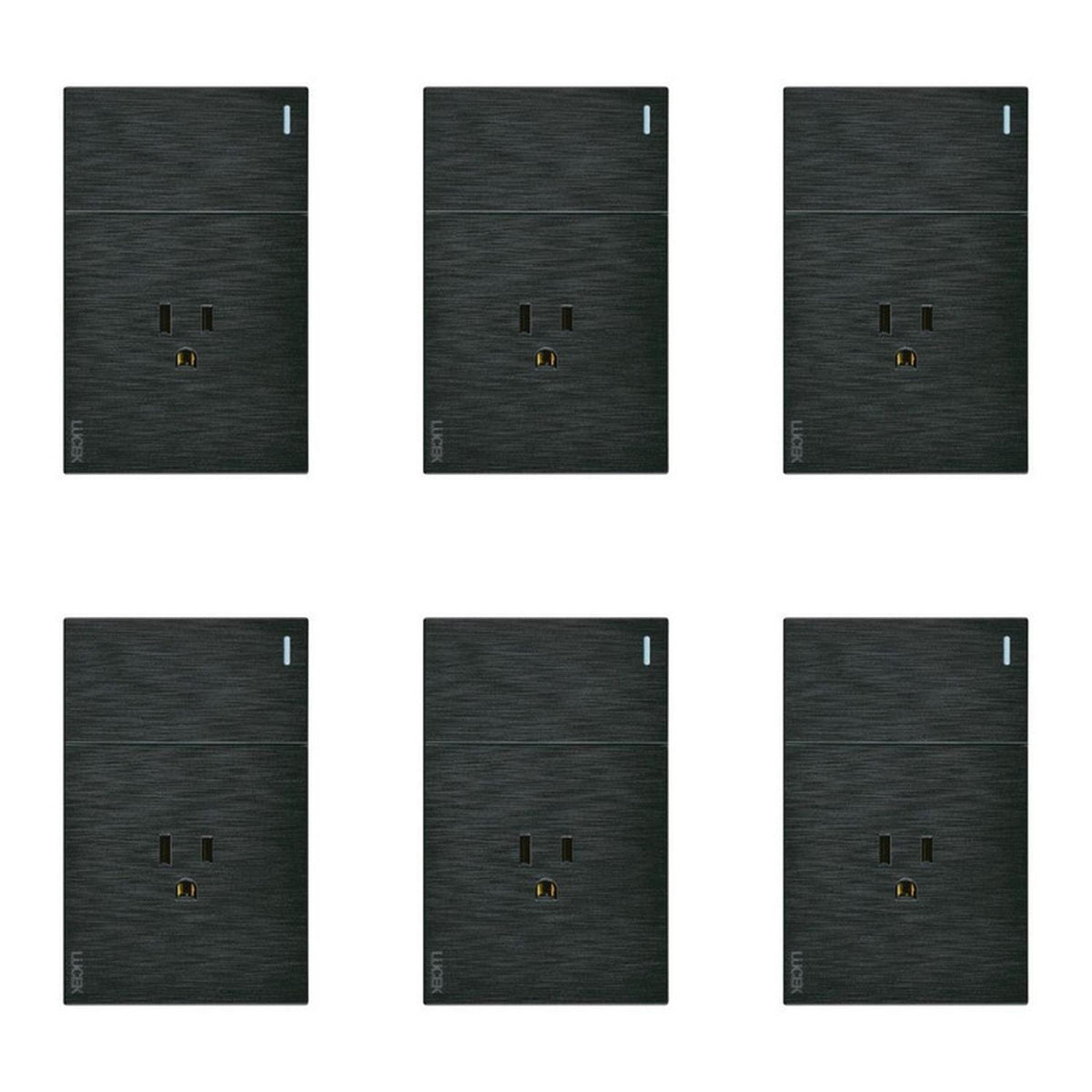 Placa Con 1 Apagador Y 1 Contacto Lucek Flat Pack 6 - Flash Sales