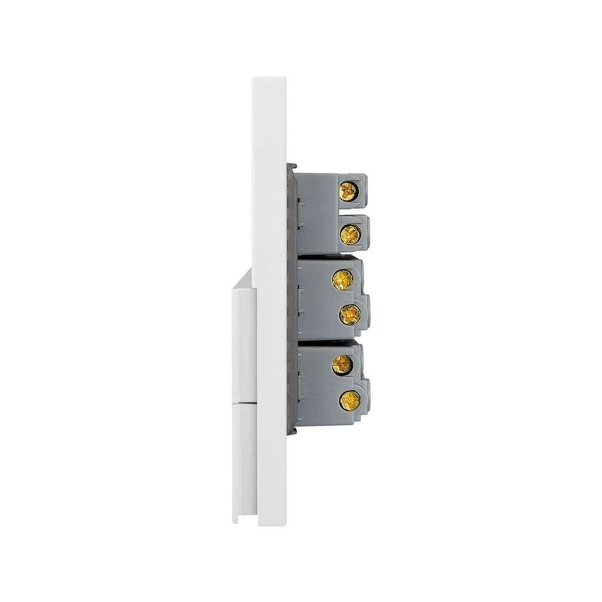 Placa Con 2 Apagadores Sencillos Y 1 Contacto Lucek FlatPack 6 - Flash Sales