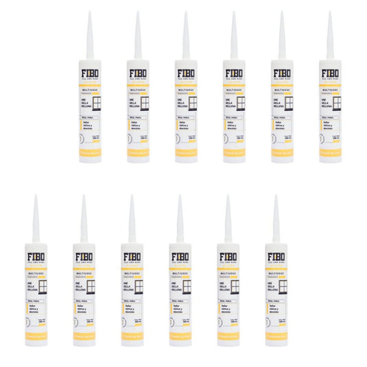 Silicon 100% Multiusos Negro Fibo 280 ml Caja 12 Pz - Flash Sales